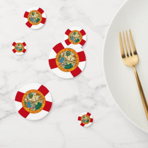 Confeti de mesa con bandera de Florida, Estados Un