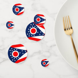 Confeti de mesa con bandera de Ohio