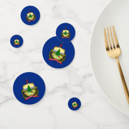 Confeti de mesa con bandera de Vermont