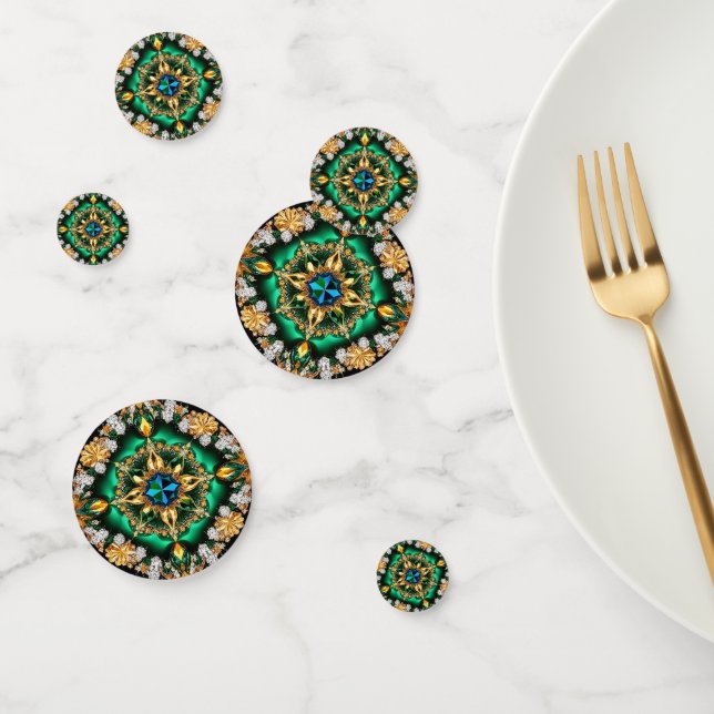 Confeti de mesa con colores brasileños (Grupo)