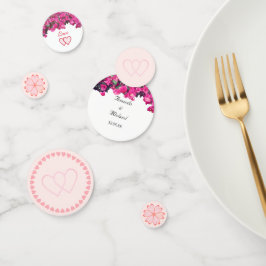 Confeti de Mesa de Boda Floral Tropical