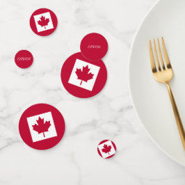 Confeti de mesa de Canadá