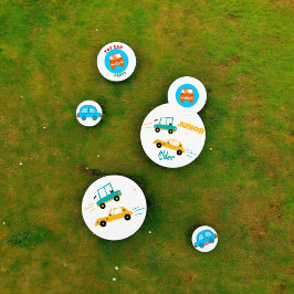 Confeti de mesa de coches de juguete