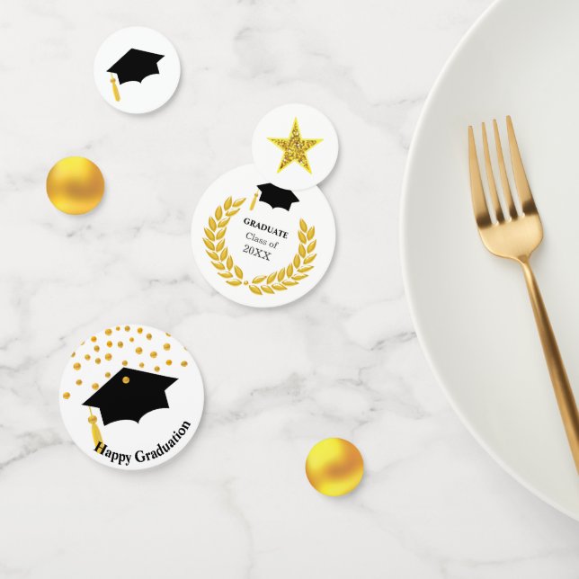 Confeti de mesa de graduación elegante (Grupo)