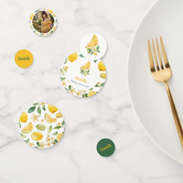 Confeti de Mesa de Limón Personalizado (Grupo)