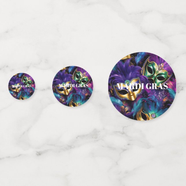 Confeti de mesa de Mardi Gras (Anversos)