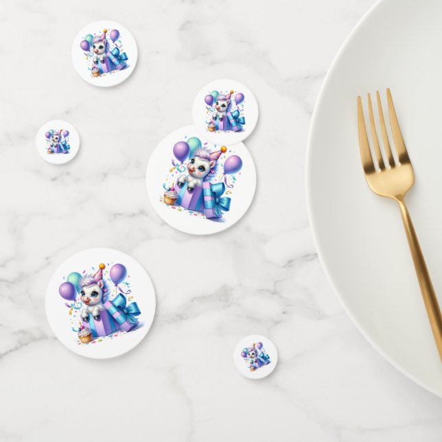 Confeti de mesa de pony de cumpleaños (Grupo)