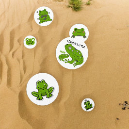 Confeti de mesa de rana verde