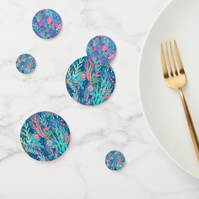 Confeti de mesa en gráfico elegante (Grupo)