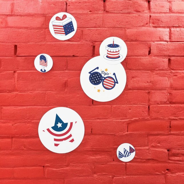 Confeti de Mesa Estrellas y Franjas (stars stripes usa flag party confetti,kids birthday party,baby shower,graduation,night party, throw )