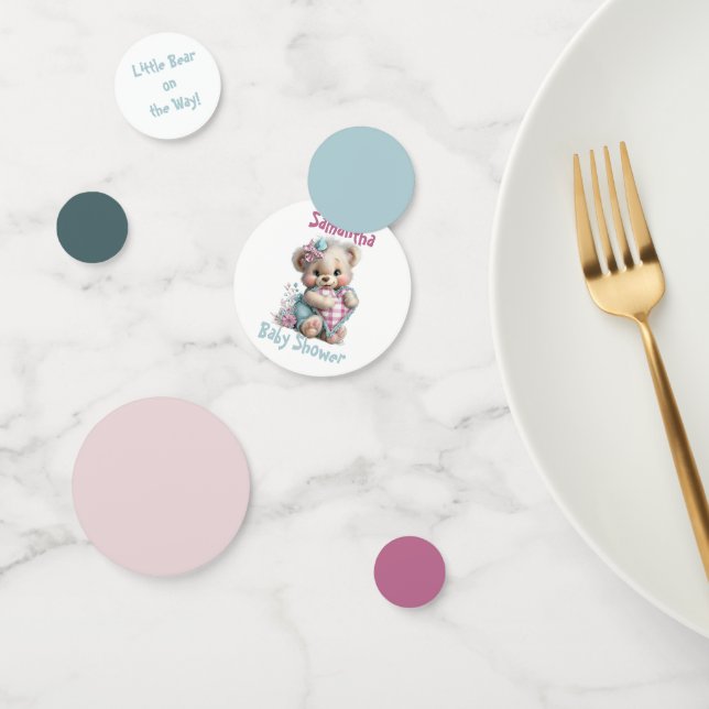 Confeti de Mesa Oso de Peluche Baby Shower (Grupo)