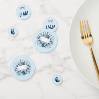 Confeti de mesa para baby shower del Príncipe Liam