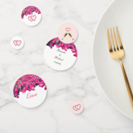 Confeti de Mesa para Boda de Flor Tropical con Cor
