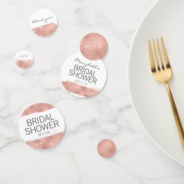 Confeti de Mesa para Bridal Shower con Pinceladas  (Grupo)