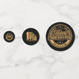 Confeti de mesa para fiesta de aniversario de sobr