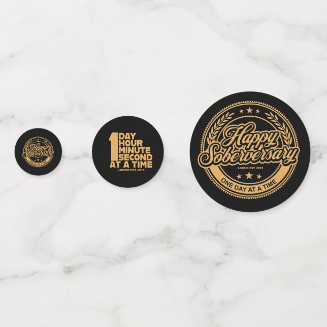 Confeti de mesa para fiesta de aniversario de sobr (Anversos)