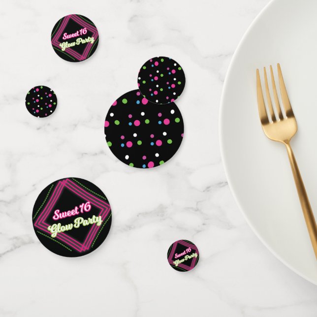 Confeti de mesa para fiesta de cumpleaños con ilum (Grupo)