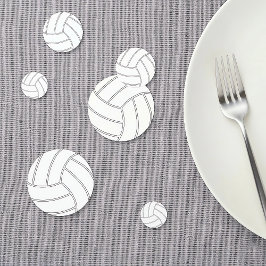 Confeti de mesa para fiesta de voleibol personaliz