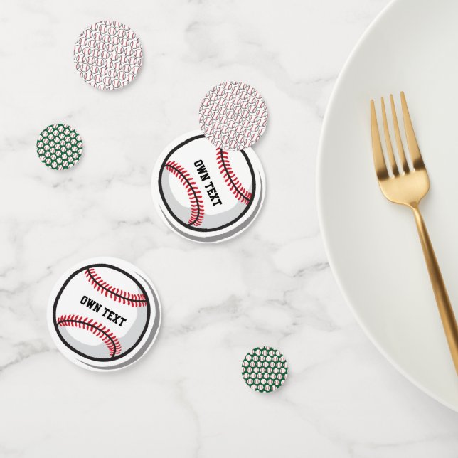Confeti de mesa personalizado de béisbol (Grupo)