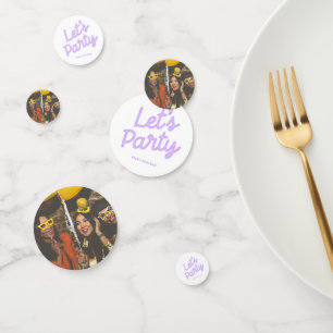 Confeti de mesa personalizado para despedida de so