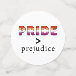 Confeti de Orgullo Lésbico y Prejuicio