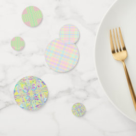 Confeti de papel para fiesta de Pascua pastel