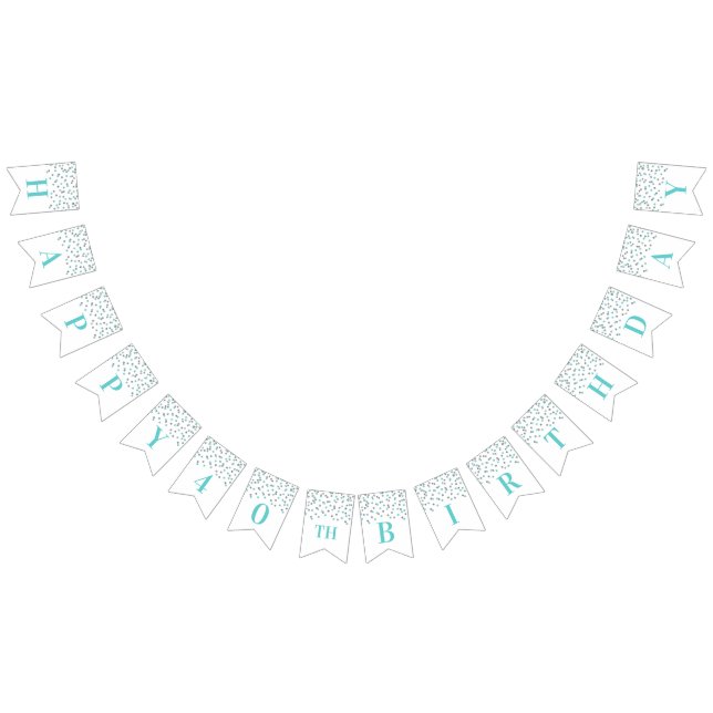 Confeti de plata azul de la 40.a bandera feliz del (Todo)