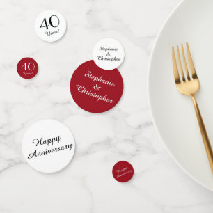 Confeti Decoración de la Mesa del 40 Aniversario de la Cru