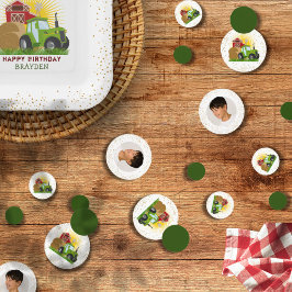 Confeti Decoración fotográfica de cumpleaños de Green Trac