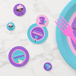 Confeti Decoración personalizada de la fiesta de cumpleaño