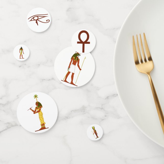 Confeti Deidades Del Antiguo Egipto (Grupo)