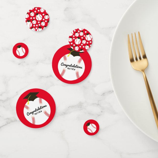 Confeti Deportes del partido de graduación de béisbol (Grupo)