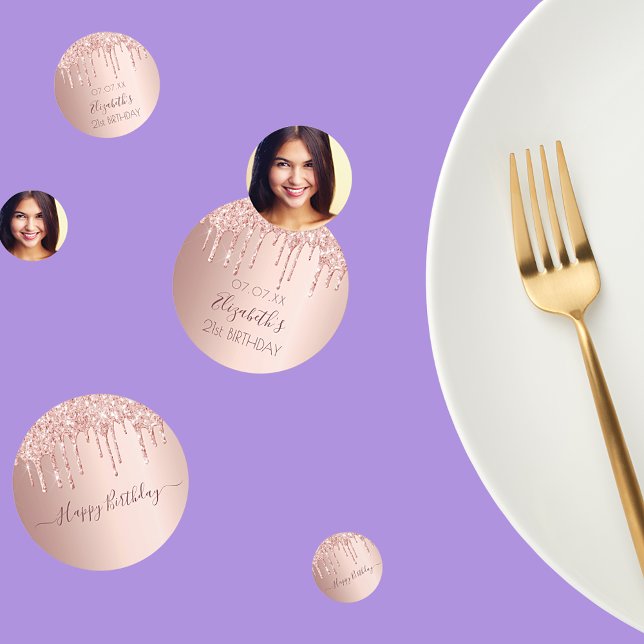 Confeti Derivaciones de fotos de oro de la fiesta de cumpl (Subido por el creador)