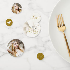 Confeti Despedida de soltera con florecimiento de marfil y