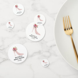 Confeti Despedida de Soltera con Tacones Rosas