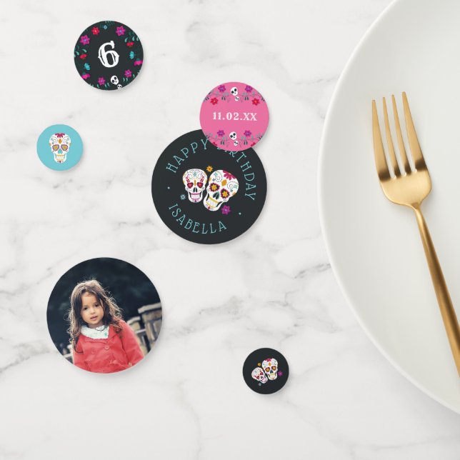 Confeti Día personalizado de la fiesta de cumpleaños del t (Grupo)