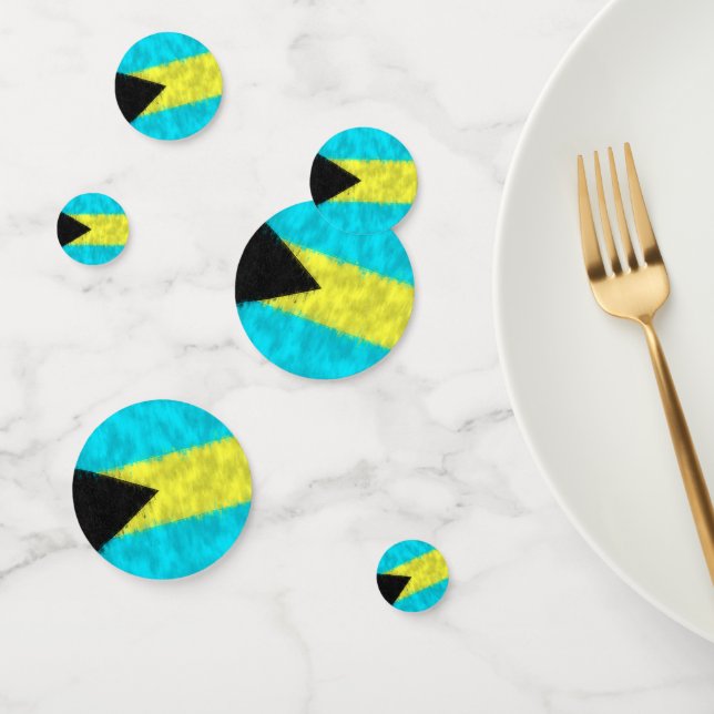 Confeti Dibujo de pintura de petróleo de Bahamas (Grupo)