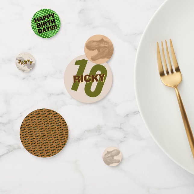 Confeti Dinosaurio T-rex (Grupo)