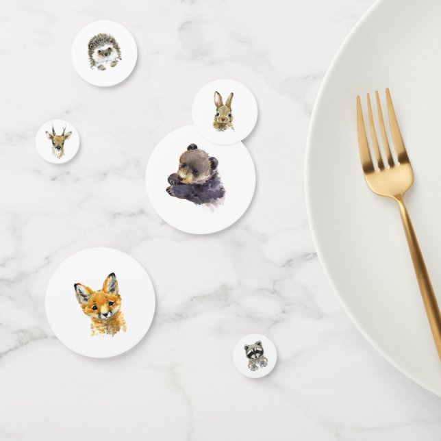 Confeti Dirección de Baby Shower de Woodland Animals (Grupo)