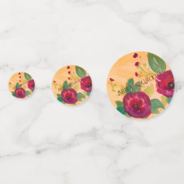 Confeti Diseño artístico de Burgundy Rise