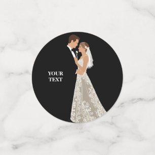 Confeti Diseño de Boda de invitación que puede personaliza