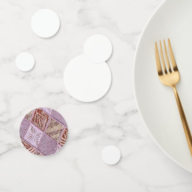 Confeti Diseños De Diamantes En Rosa (Grupo)