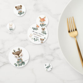Confeti Distancia social de Woodland Baby Shower