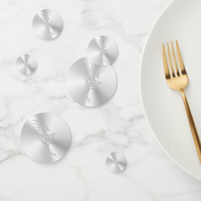 Confeti Dragón oriental de aspecto Grabado en relieve (Grupo)