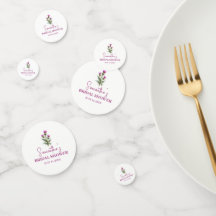 Ducha de Boda Floral Púrpura Cardo Escocés