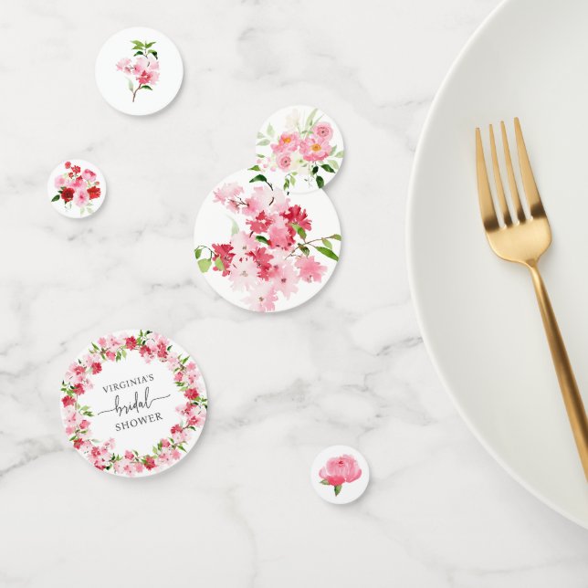 Confeti Ducha de novia rosa (Grupo)