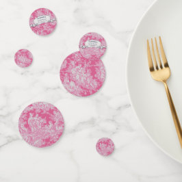 Confeti Ducha vintage floral rosa intenso toile de jouy