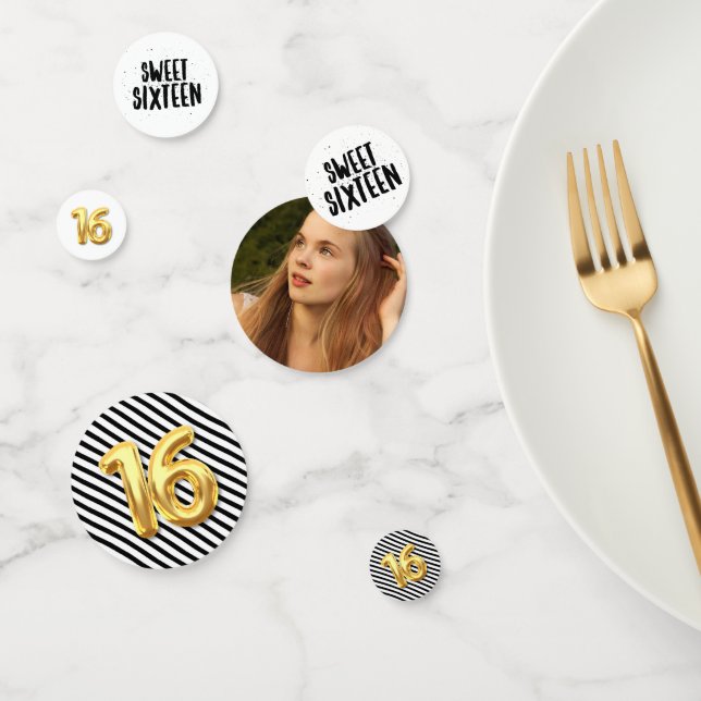 Confeti Dulce Dieciséis Fotos Fiesta de Cumpleaños Confett (Grupo)