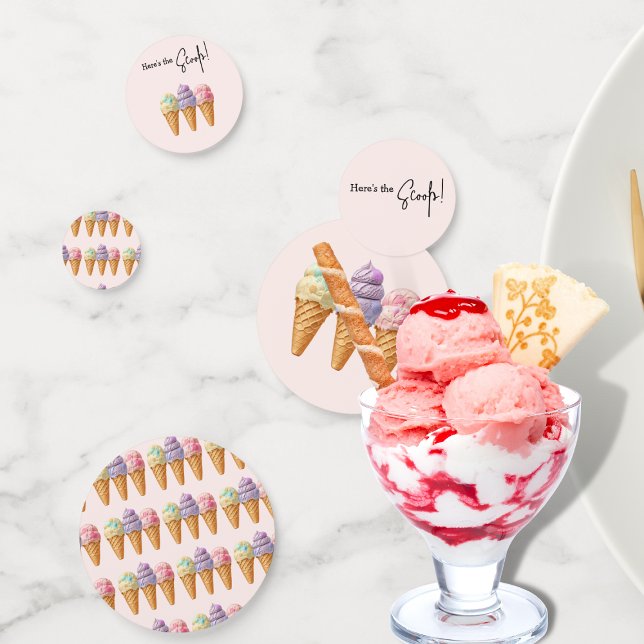 Confeti Dulce helado verano aquí Scoop Baby Shower (Subido por el creador)