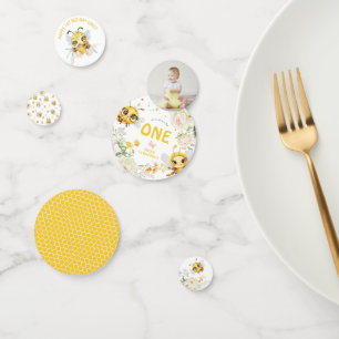 Confeti Dulce para Abeja UNO Cumpleaños de Bumble Bee 1